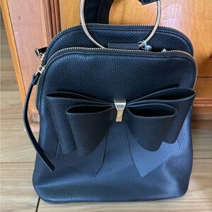 Black Bow Accent Handbag
